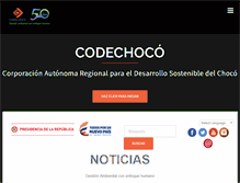 Tablet Screenshot of codechoco.gov.co